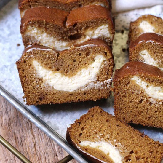 Pumpkin Cream Cheese Bread