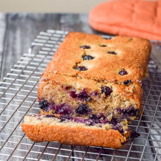 Vegan Lemon Blueberry Bread