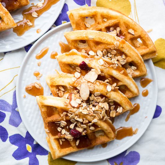 Crispy Waffles w/ Honey Butter