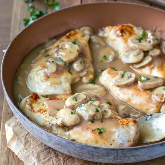 Skillet Chicken Marsala Recipe