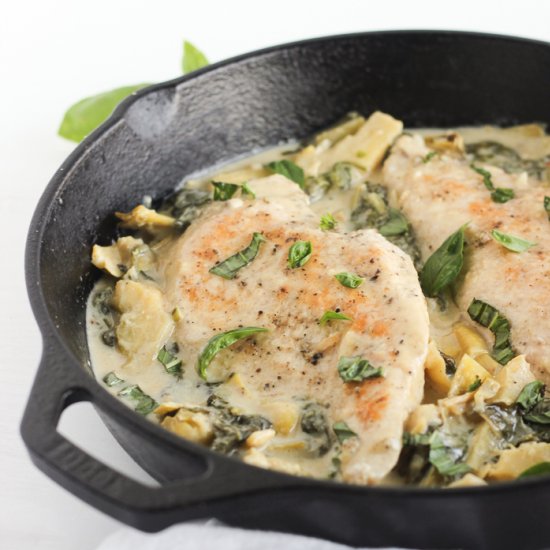 Spinach Artichoke Chicken