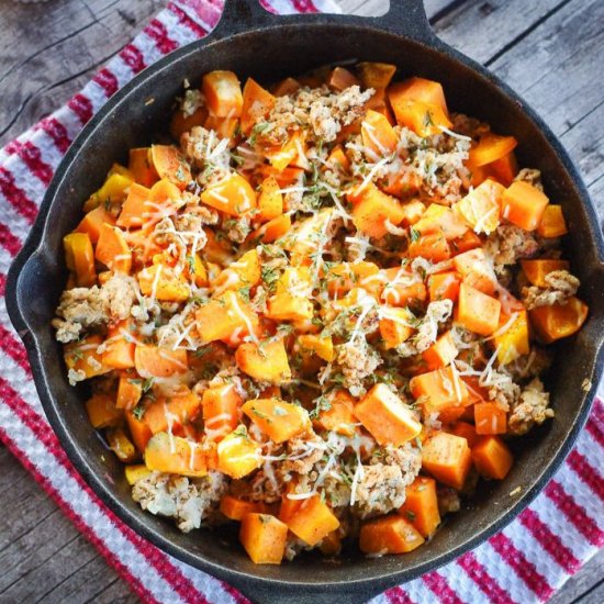 Ground Turkey Sweet Potato Hash