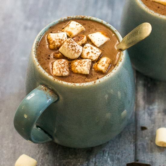 Vegan Hazelnut Hot Chocolate