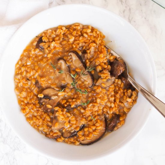 Instant Pot Wheat Berry Risotto