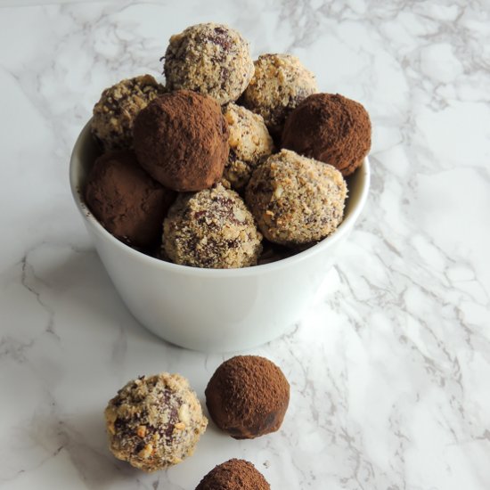 Dark Chocolate Hazelnut Truffles