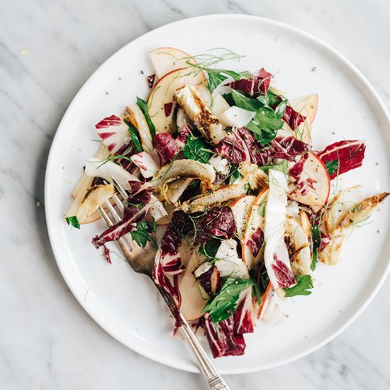 Roasted Fennel Salad with Apple