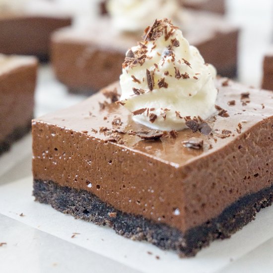 Dreamy French Silk Pie Bars