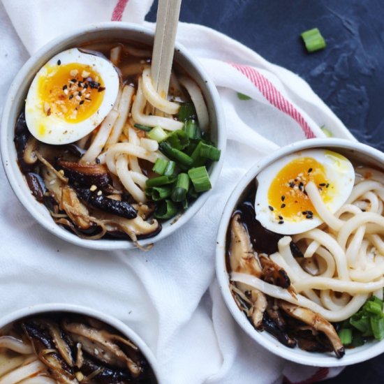 Udon Soup With Soft-Boiled Egg