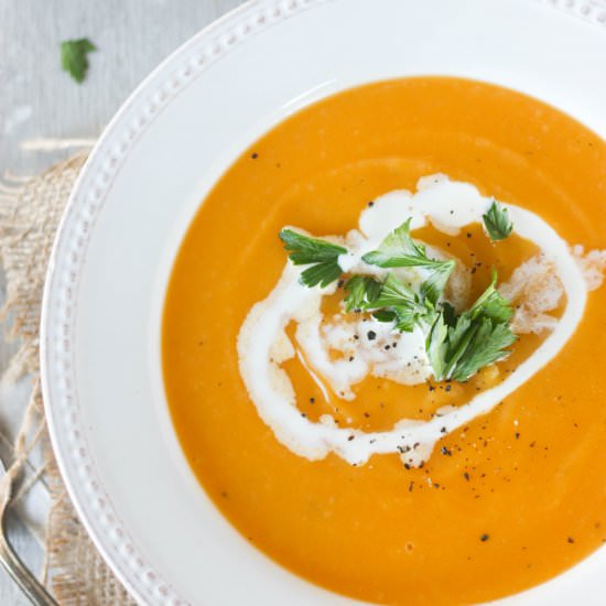 Pumpkin Sweet Potato Soup