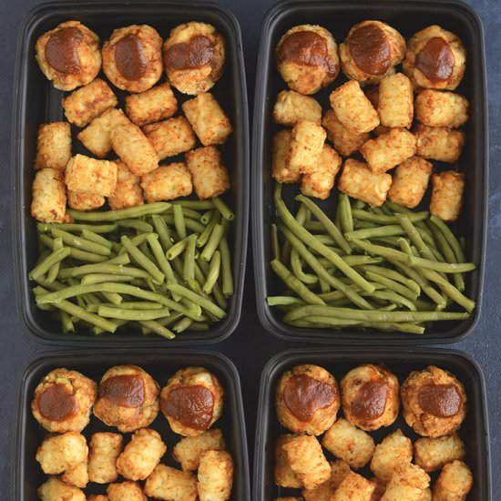 Meal Prep Paleo Turkey BBQ Meatball