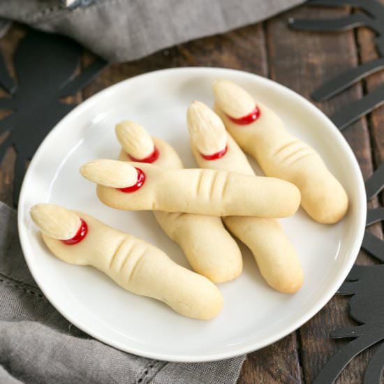 Witches Fingers Cookies