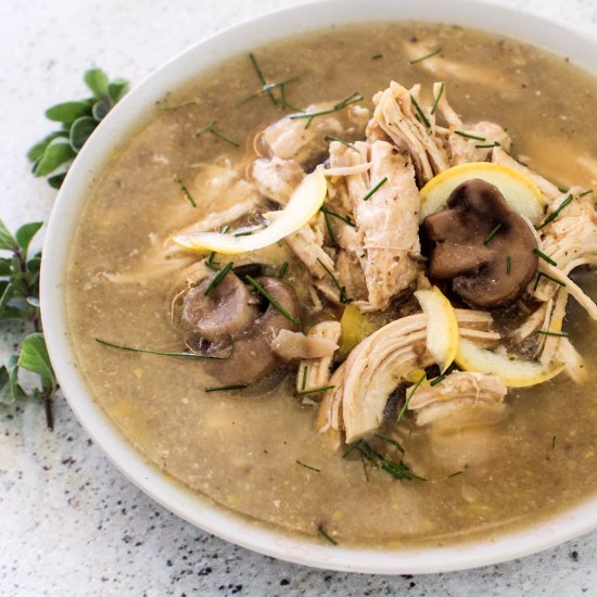 Keto Chicken Mushroom Soup