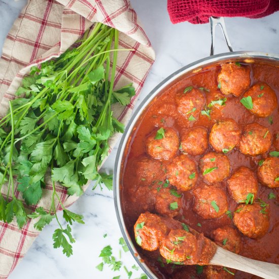 Easy Delicious Three Meat Meatballs