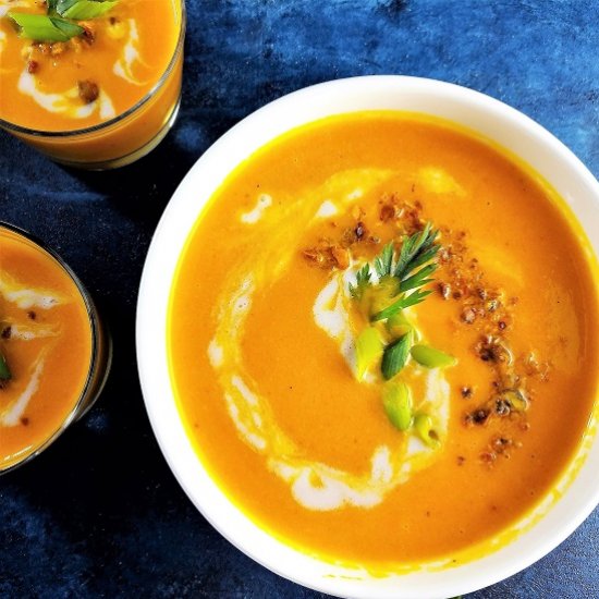 Curried Carrot Coconut Bisque