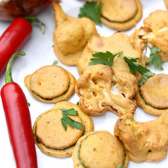 Baked Vegetable Pakoras