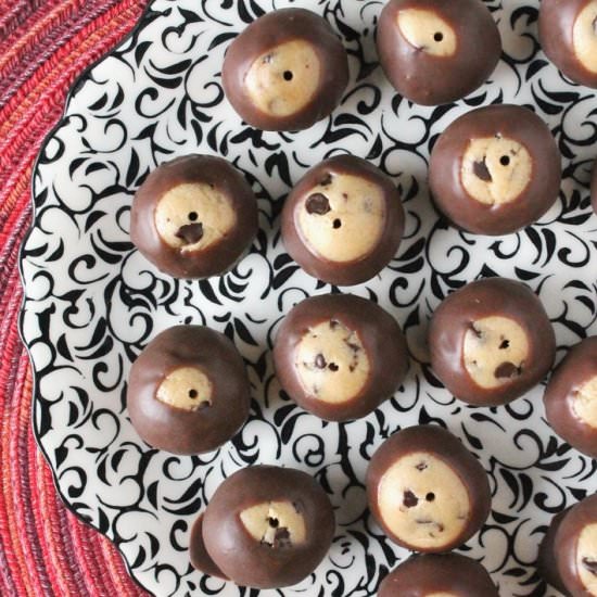 PB Choc Chip Cookie Dough Buckeyes