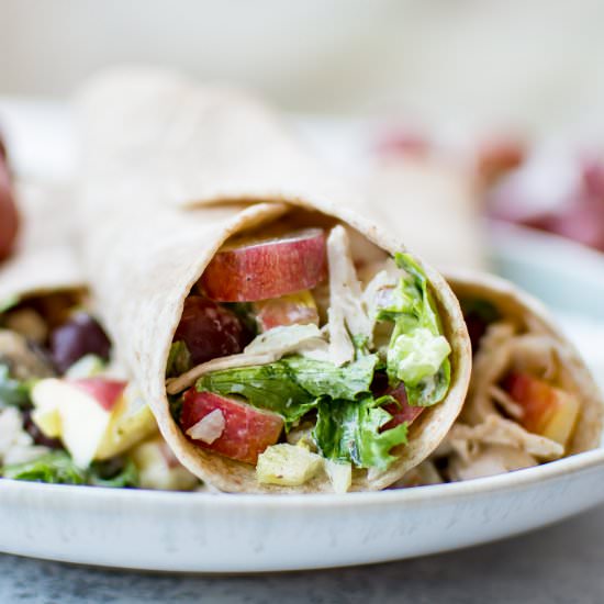 Waldorf Chicken Salad Wraps