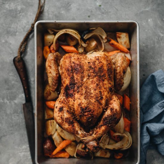 One-Pan Roast Chicken & Vegetables