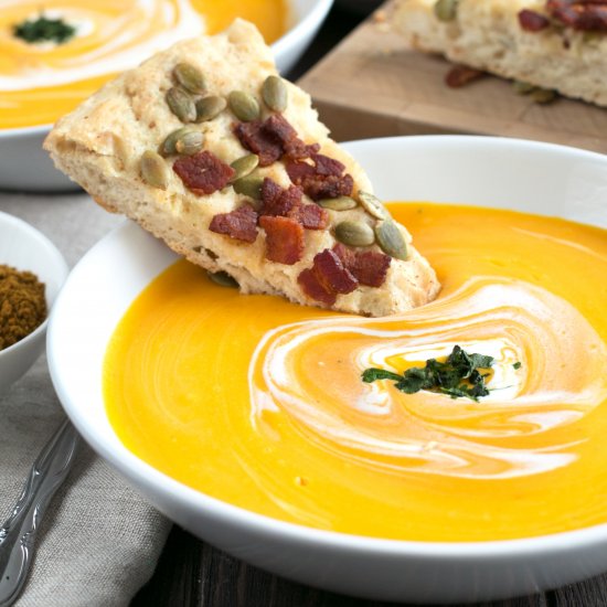 Curried Butternut Squash Soup