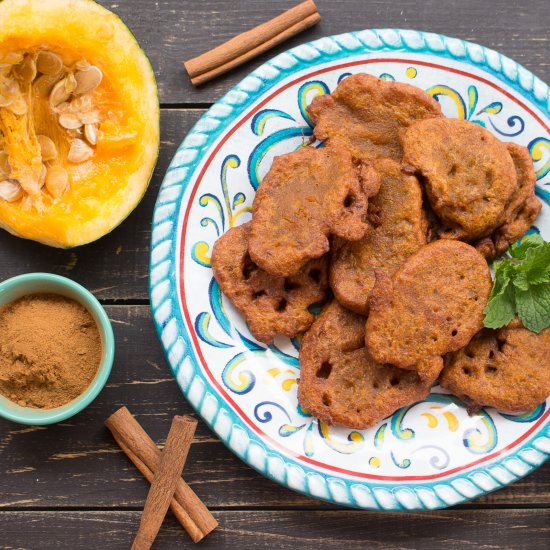 Pumpkin Pie Fritters