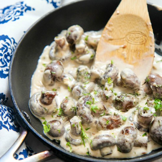 Creamed Mushrooms