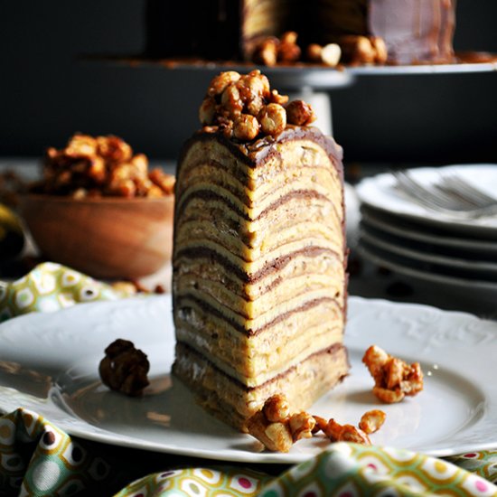 Banana Split Crepe Cake