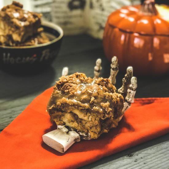 Caramel Pumpkin Bread Pudding