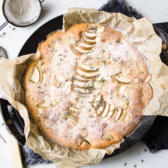 PEAR THYME AND GIN CAKE