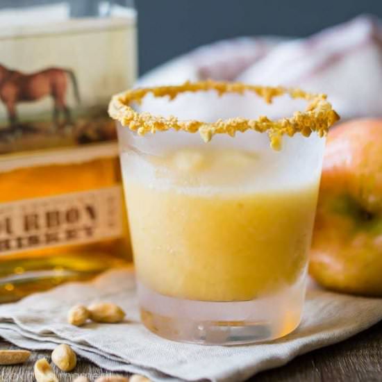 Caramel Apple Bourbon Slush