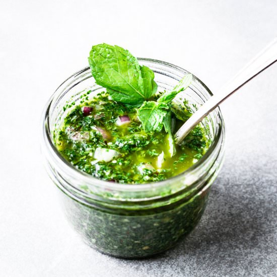 Mint Chimichurri Sauce