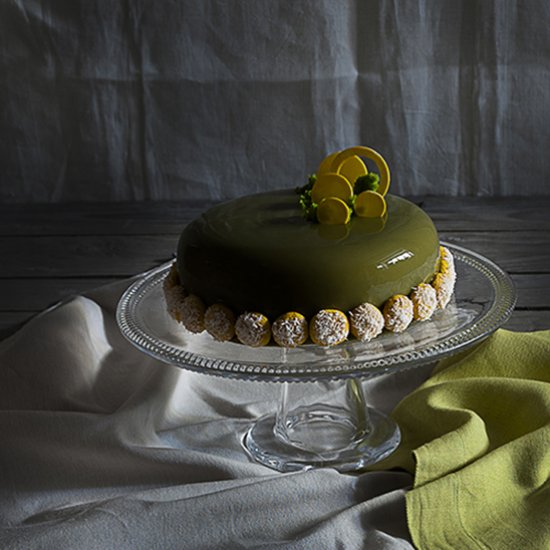 Pistachio and Passion Fruit Entreme