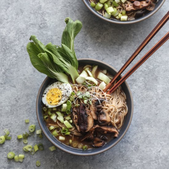 Vegetarian Miso Mushroom Ramen