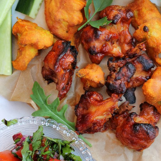 Vegan Buffalo Cauliflower Wings