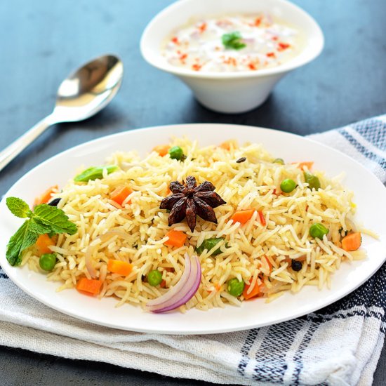 Vegetable Pulav Recipe | Veg Pulao