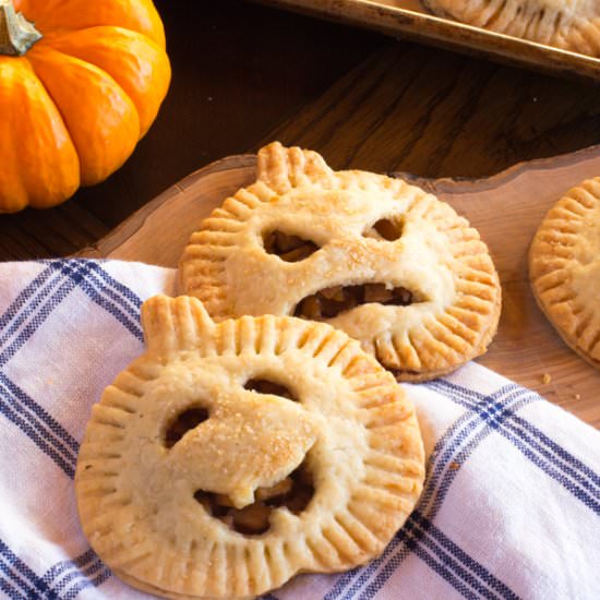 Jack-O-Lantern Apple Hand Pies