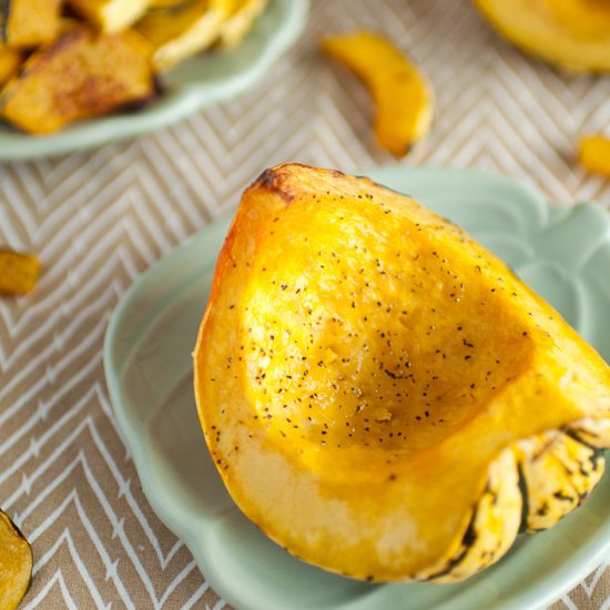 Easy Roasted Dumpling Squash