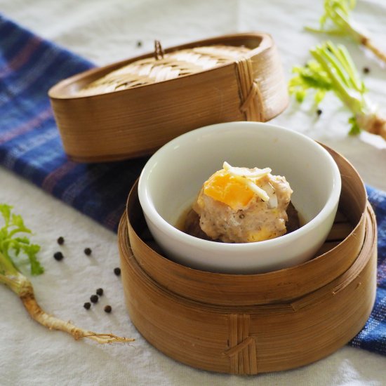 Salted Egg with Steamed Minced Pork