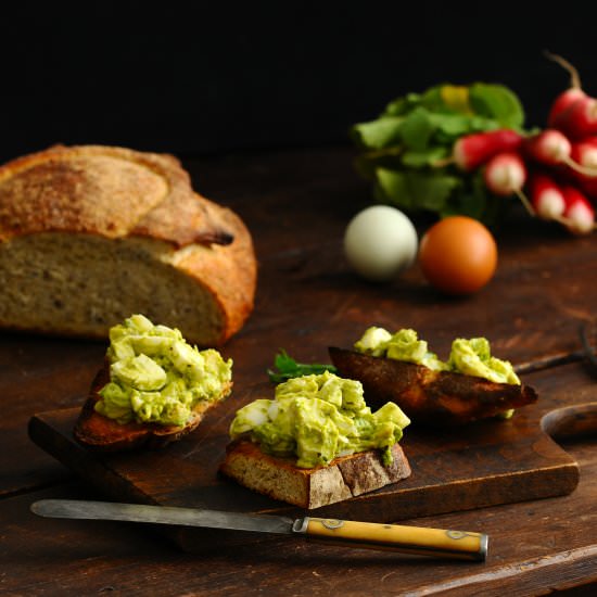 Avocado Chimichurri Egg Salad