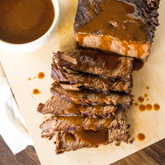 Braised Brisket with Ancho Gravy