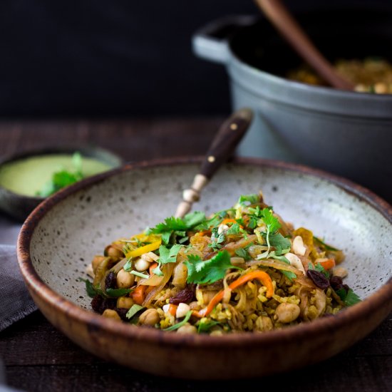 Quick Chickpea Biryani