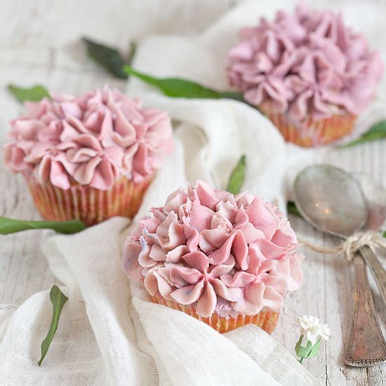 Hydrangea Cupcakes