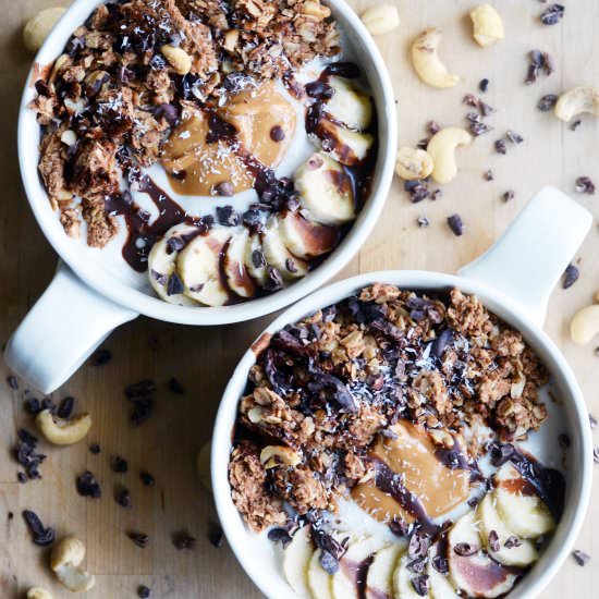 Mocha Protein Power Granola Parfait