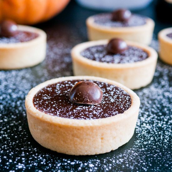 Pumpkin Pie Chocolate Tarts