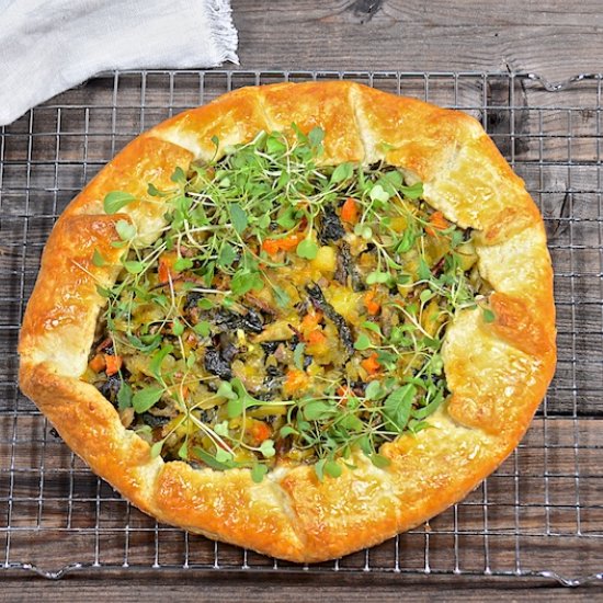 Vegetable Galette with Goat Cheese