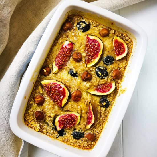 Blueberry & Fig Baked Porridge