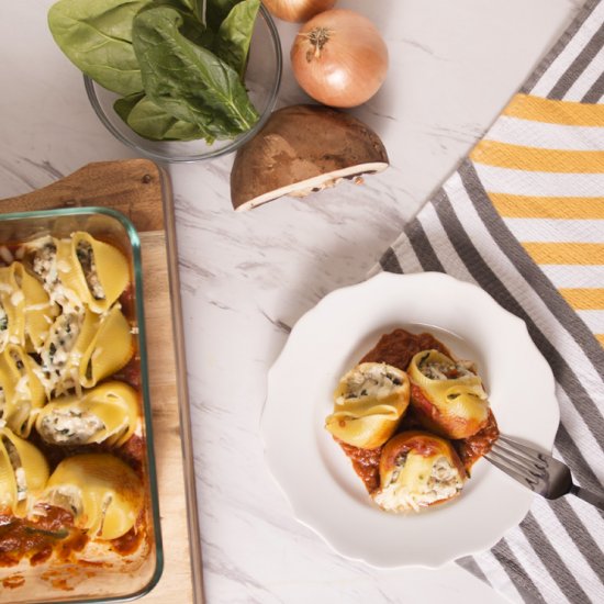 Chicken Ricotta Stuffed Shells