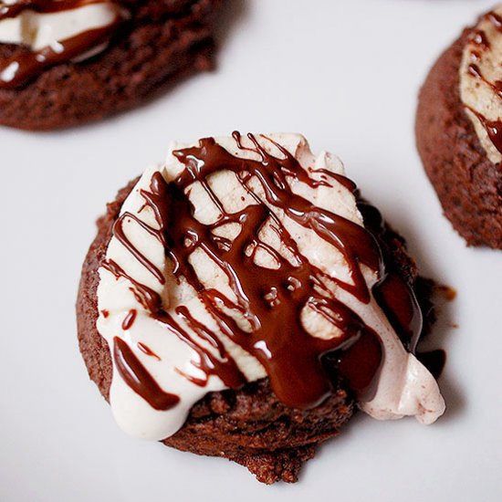 Melted Marshmallow Chocolate Cookie