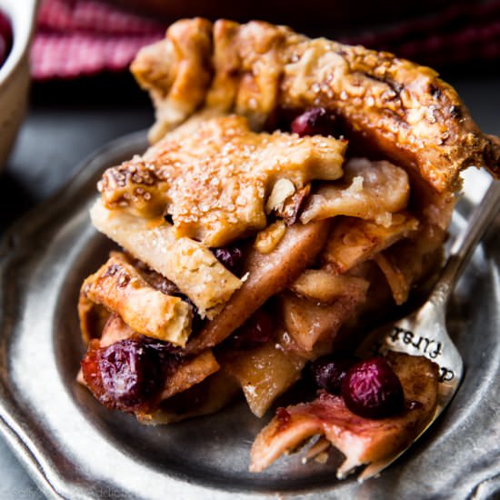 Cranberry Almond Apple Pie