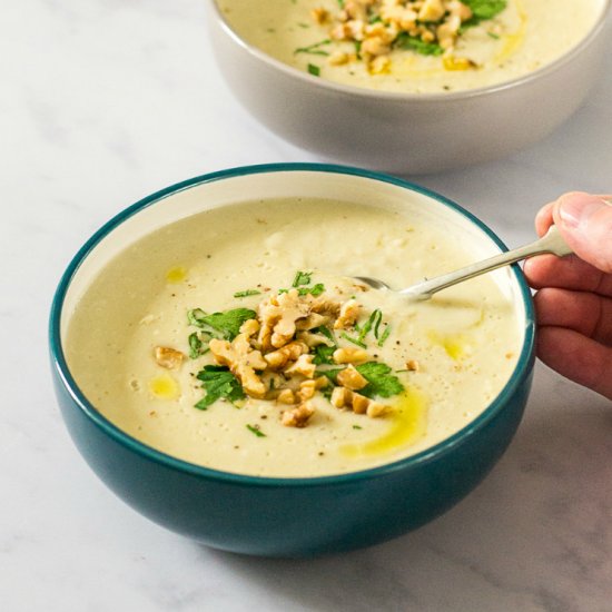 Jerusalem Artichoke & Parsnip Soup