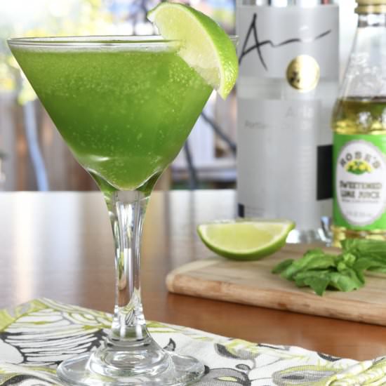 Blended Basil Martini